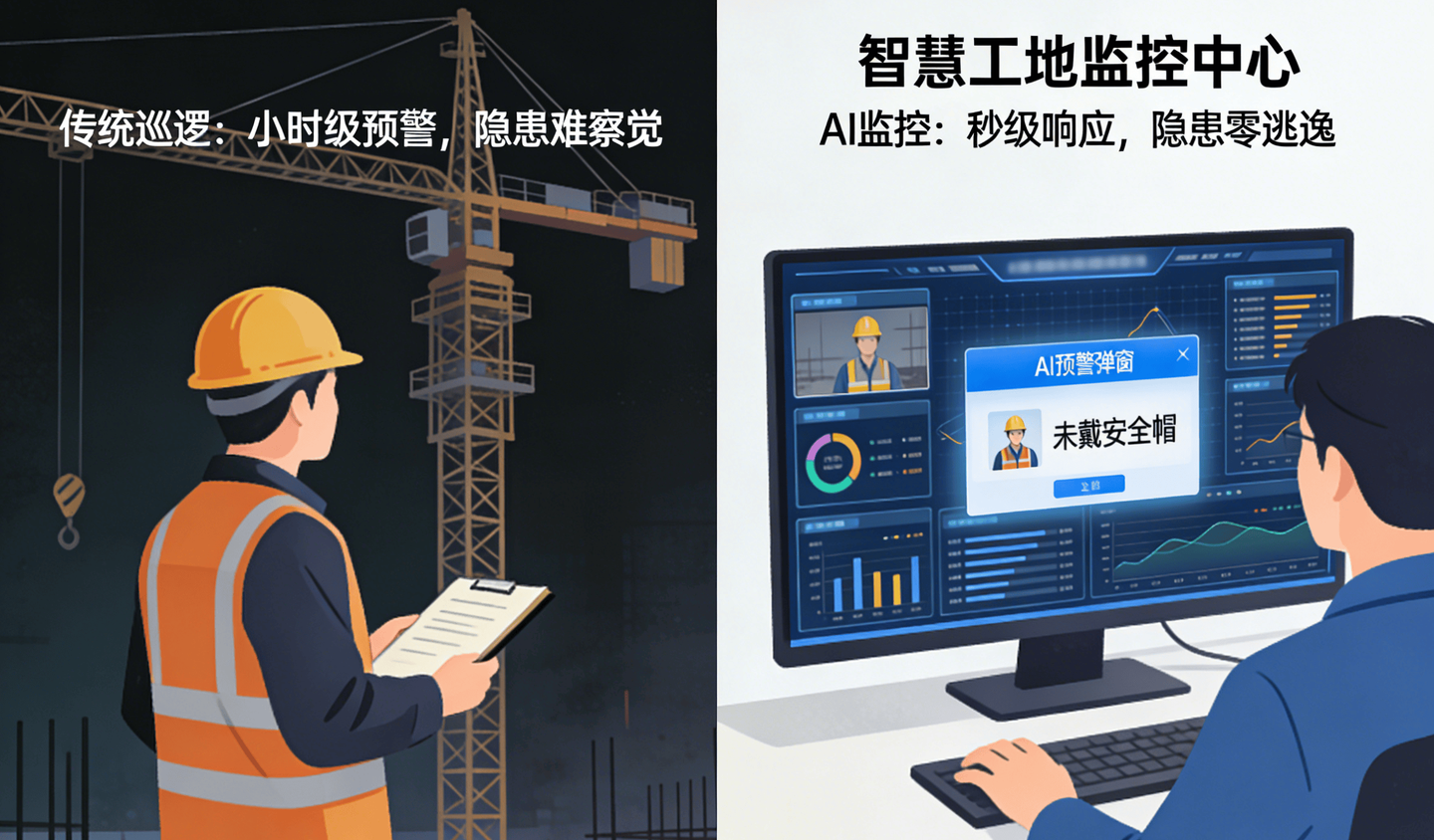 智慧工地AI視頻監(jiān)控，施工安全預(yù)警邁入“秒級(jí)時(shí)代”！