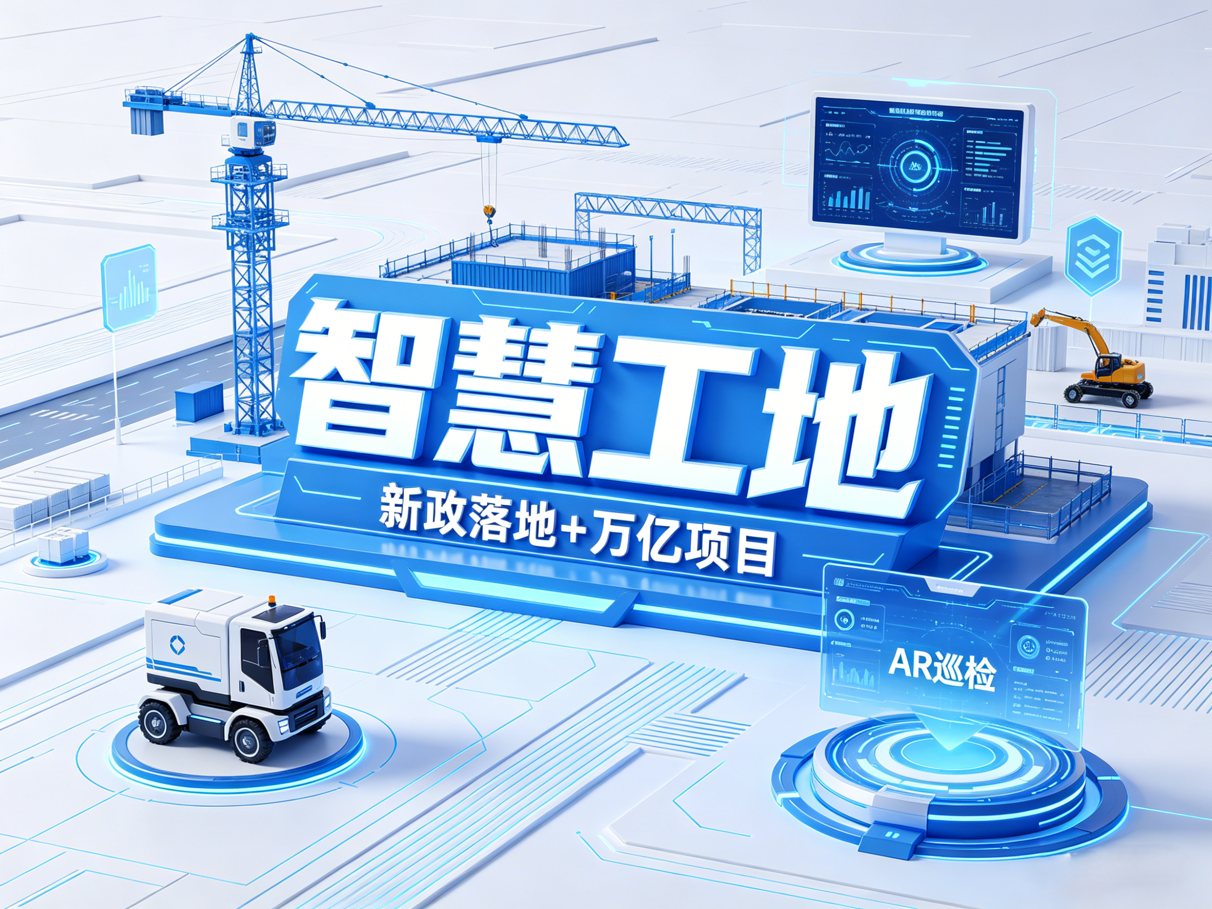 新政落地+萬(wàn)億項(xiàng)目，智慧工地迎來(lái)大機(jī)遇！